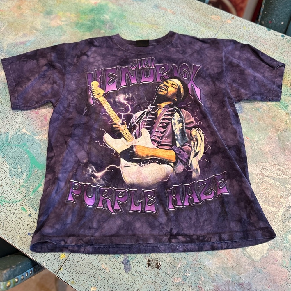 Purple Haze Liquid Blue Jimi Hendrix T-shirt